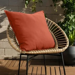 EMINZA Coussin extérieur carré (60 x 60 cm) Sunset Terracotta New