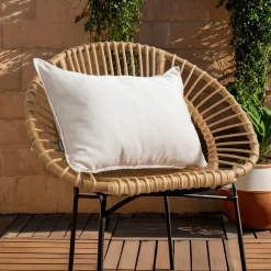 EMINZA Coussin extérieur rectangulaire (40 x 60 cm) Sunset Ecru