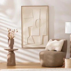 Atmosphera, cru017dateur d'intu017drieur Coussin rectangulaire bouclette (35 x 48 cm) Bliss Blanc Online