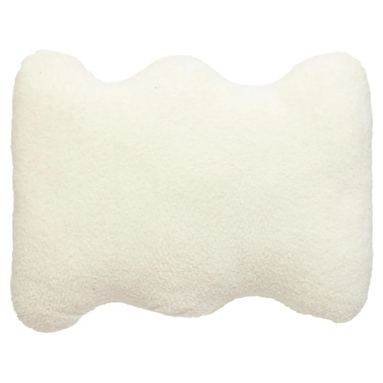 Atmosphera, cru017dateur d'intu017drieur Coussin rectangulaire bouclette (35 x 48 cm) Bliss Blanc Online