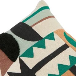 Atmosphera, cru017dateur d'intu017drieur Coussin rectangulaire brodé (30 x 50 cm) Mala Multicolore Hot