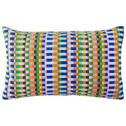 Atmosphera, cru017dateur d'intu017drieur Coussin rectangulaire brodé (30 x 50 cm) Disso Multicolore Sale