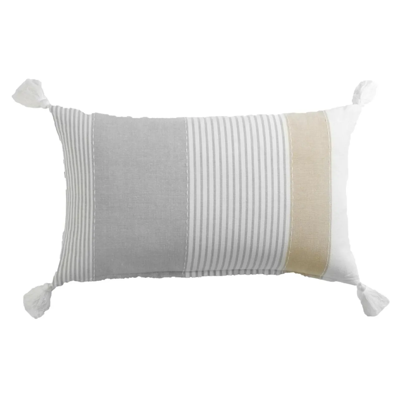 douceur d'intu017drieur Coussin rectangulaire coton (30 x 50 cm) Iliade Blanc Discount