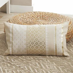 DOUCEUR D'INTERIEUR Coussin rectangulaire coton (30 x 50 cm) Gaya Or