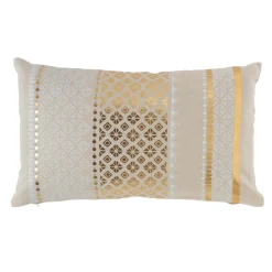 DOUCEUR D'INTERIEUR Coussin rectangulaire coton (30 x 50 cm) Gaya Or