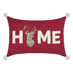 STOF Coussin rectangulaire coton (35 x 50 cm) Finna Rouge