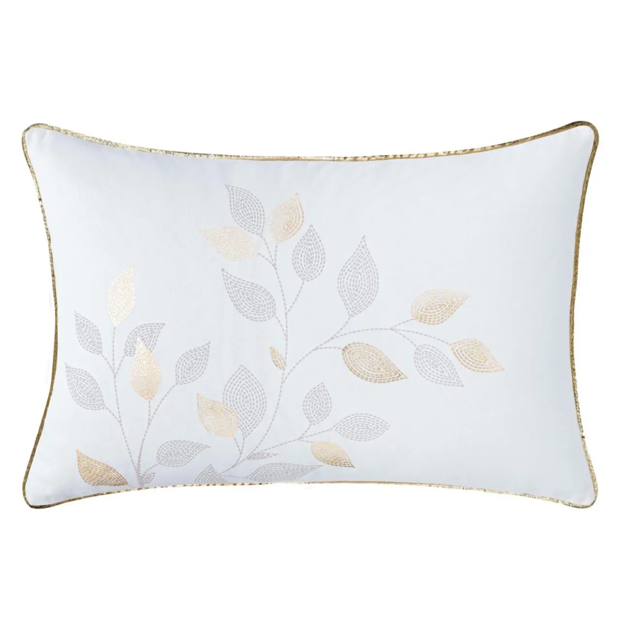 douceur d'intu017drieur Coussin rectangulaire coton (40 x 60 cm) Duchesse Blanc Clearance