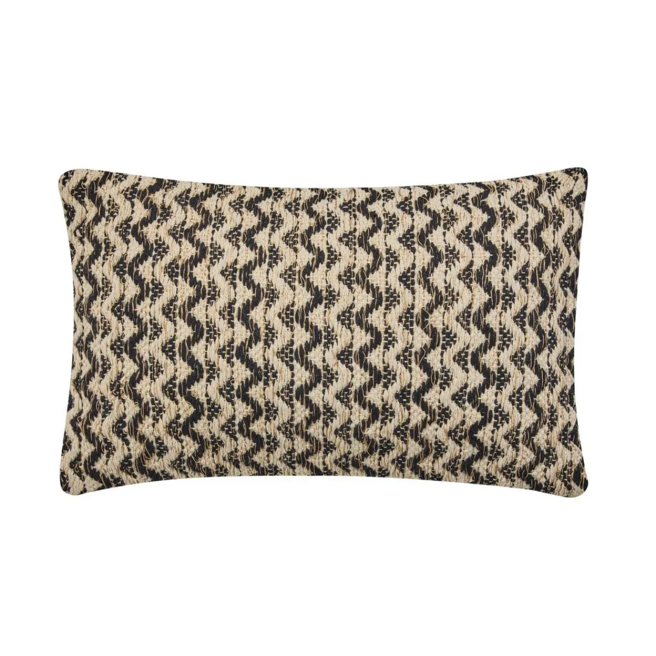 douceur d'intu017drieur Coussin rectangulaire coton (30 x 50 cm) Loumeo Noir Sale