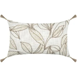 STOF Coussin rectangulaire coton (30 x 50 cm) Hemera Ecru Beige Discount