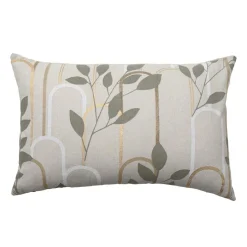 douceur d'intu017drieur Coussin rectangulaire coton (40 x 60 cm) Roseris Gris Sale