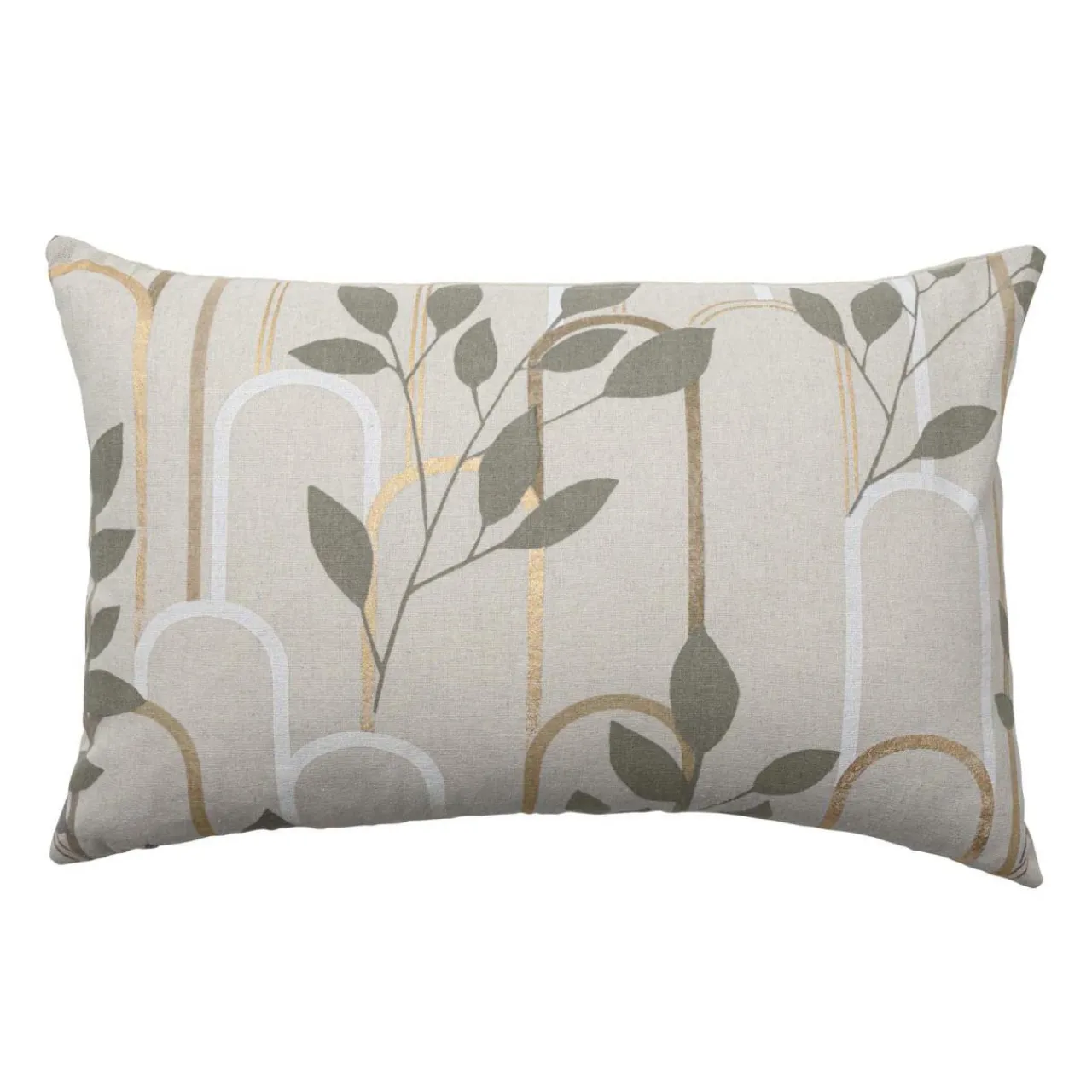douceur d'intu017drieur Coussin rectangulaire coton (40 x 60 cm) Roseris Gris Sale