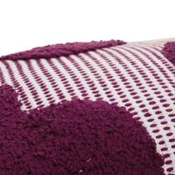 Atmosphera, cru017dateur d'intu017drieur Coussin rectangulaire coton (38 x 58 cm) Poppy Violet New