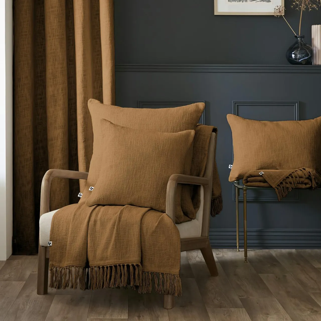 L'EFFET PAPILLON Coussin rectangulaire coton (40 x 60 cm) Sixtine Camel Online