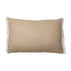 EMINZA Coussin rectangulaire coton texturé (50 x 80 cm) Jamy Marron Hot
