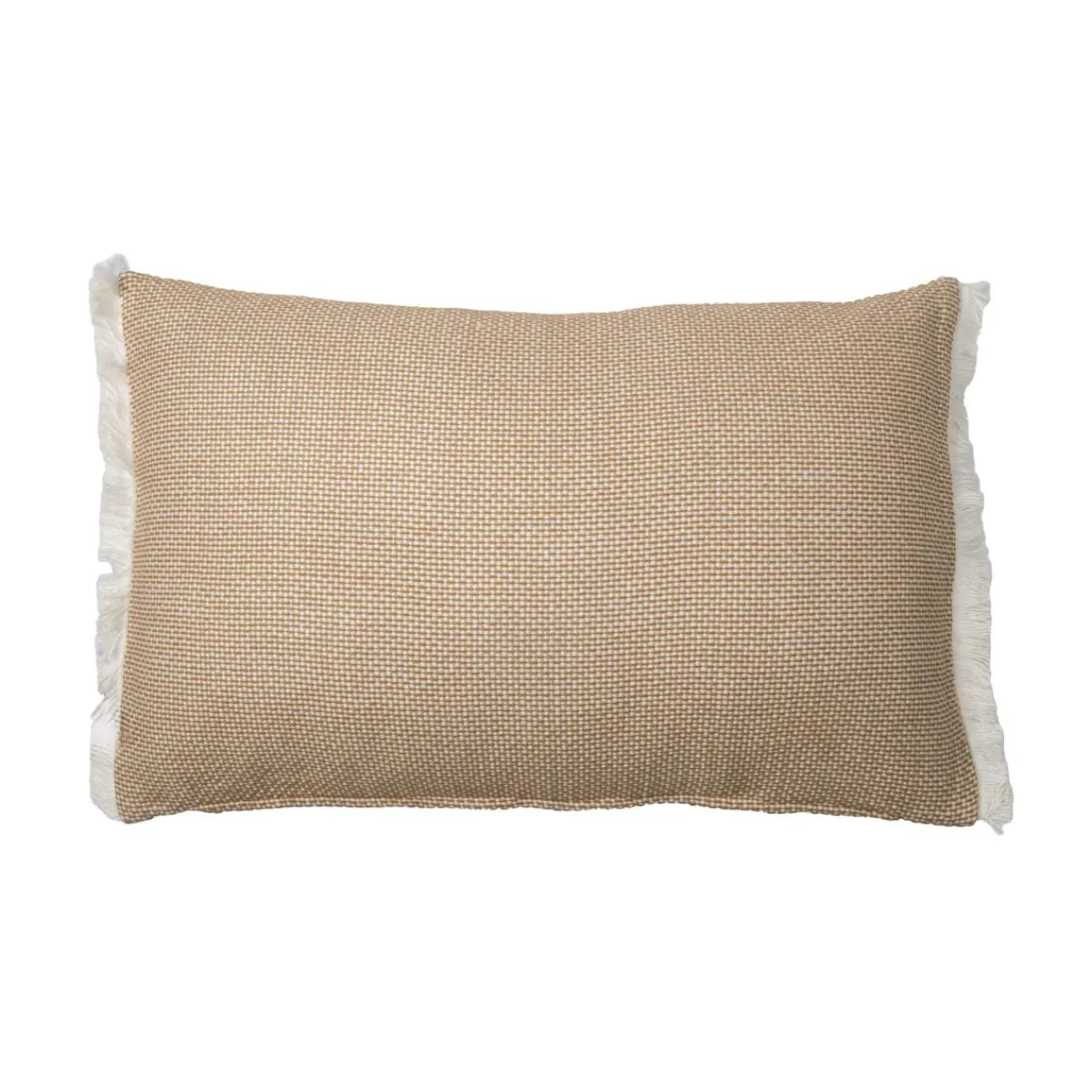 EMINZA Coussin rectangulaire coton texturé (50 x 80 cm) Jamy Marron Hot