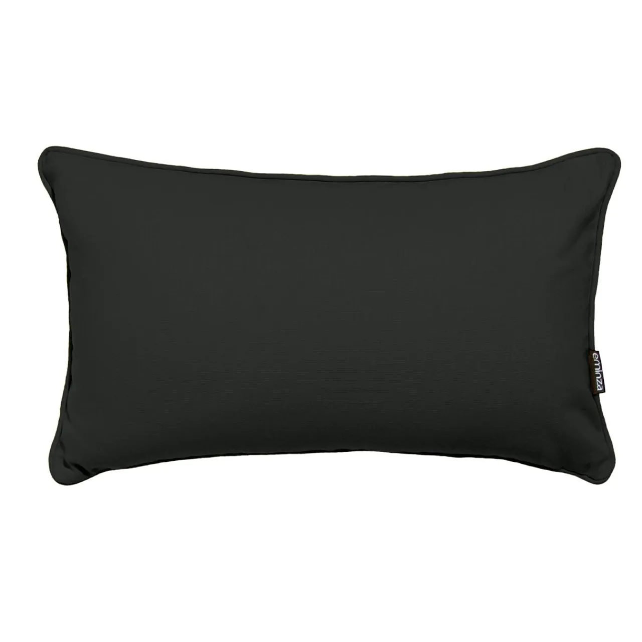 EMINZA Coussin rectangulaire coton (30 x 50 cm) Pixel Noir