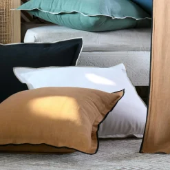 STOF Coussin rectangulaire coton (40 x 60 cm) Helios Camel Hot