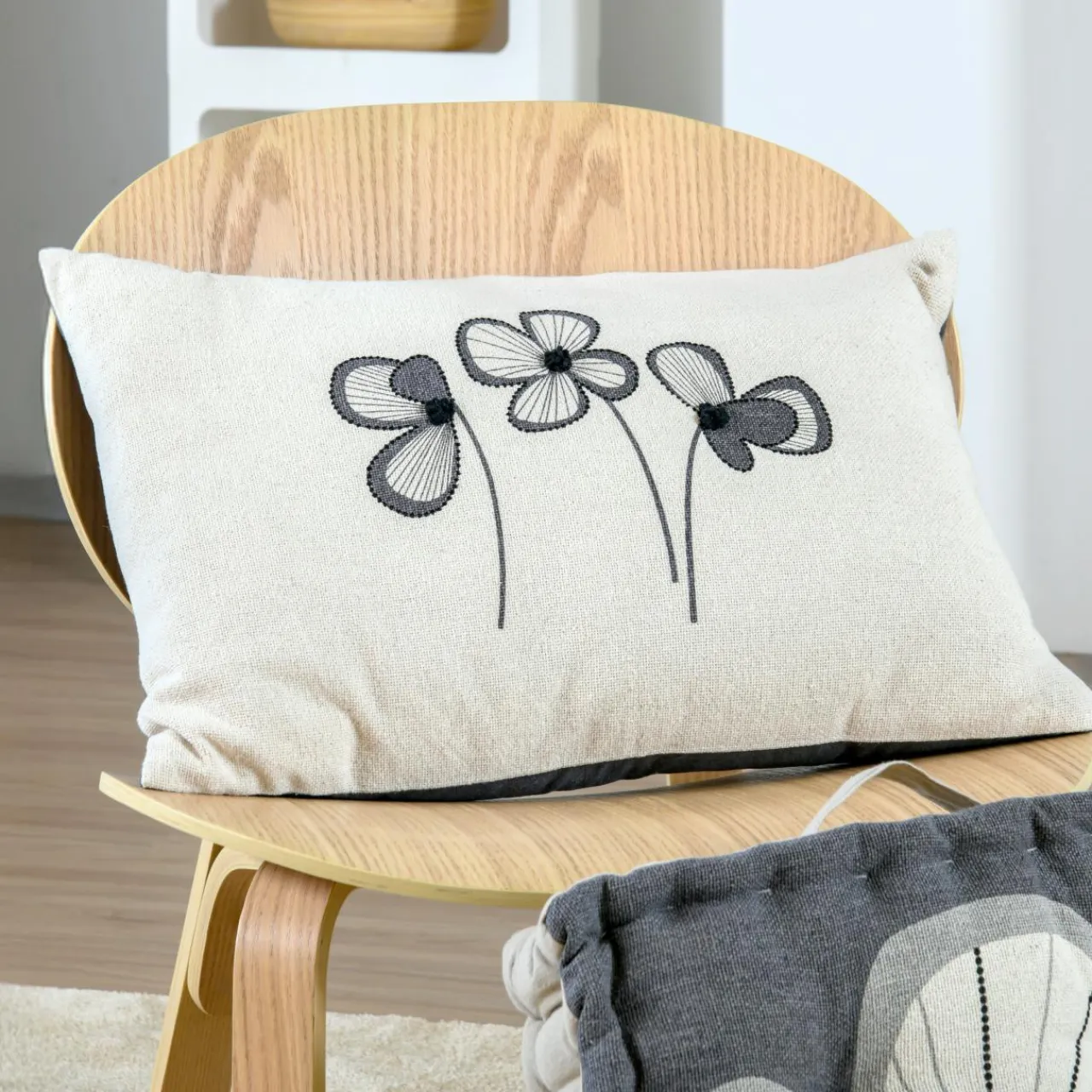 STOF Coussin Rectangulaire coton (40 x 60 cm) Tilda Ecru Hot