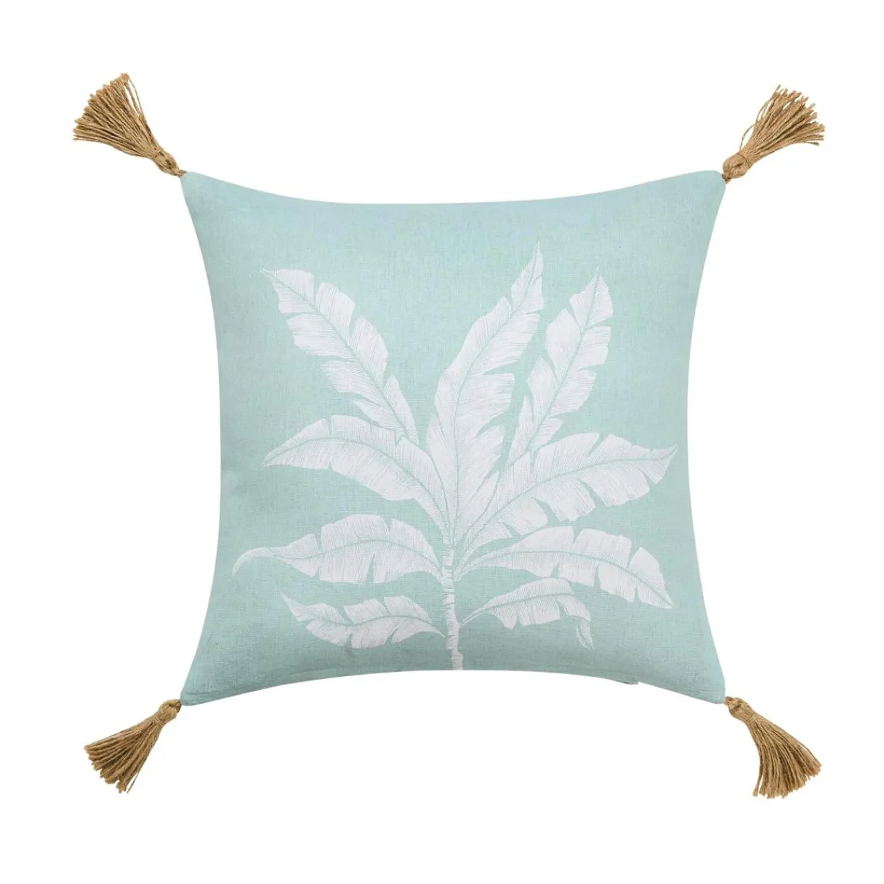 douceur d'intu017drieur Coussin rectangulaire coton (30 x 50 cm) Hera Bleu