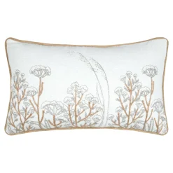 STOF Coussin rectangulaire coton (30 x 50 cm) Oriana Ecru Hot