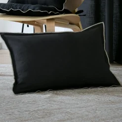 STOF Coussin rectangulaire coton (40 x 60 cm) Helios Noir Sale