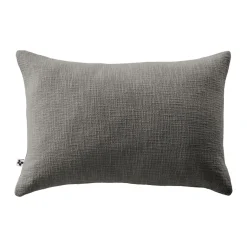 L'EFFET PAPILLON Coussin rectangulaire coton (40 x 60 cm) Sixtine Gris ardoise Gris foncé Hot