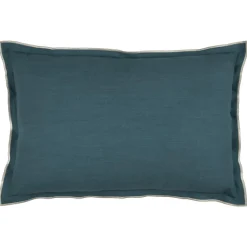 STOF Coussin rectangulaire coton (40 x 60 cm) Helios Bleu Hot
