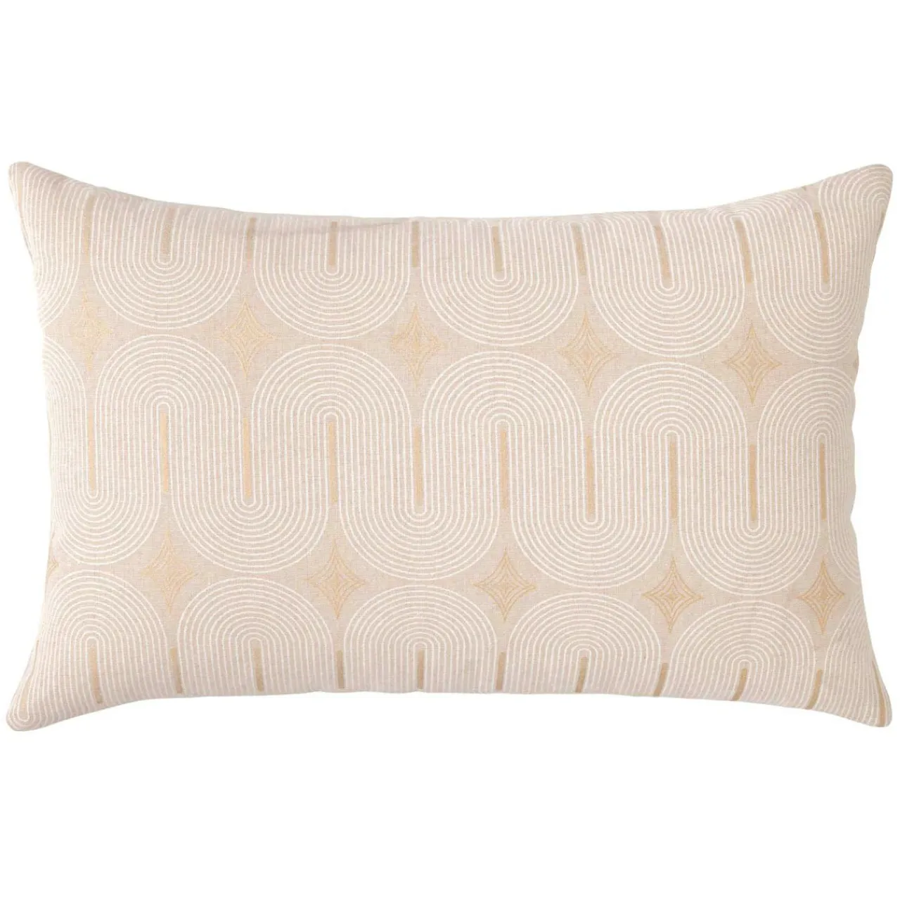 douceur d'intu017drieur Coussin rectangulaire coton (40 x 60 cm) Ondine Blanc New