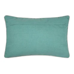 STOF Coussin rectangulaire en coton (35 x 50 cm) Barbade Blanc