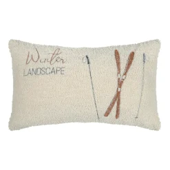 STOF Coussin rectangulaire fausse fourrure (30 x 50 cm) Wildforest Ecru Online