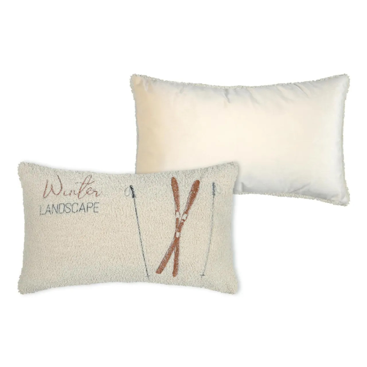 STOF Coussin rectangulaire fausse fourrure (30 x 50 cm) Wildforest Ecru Online