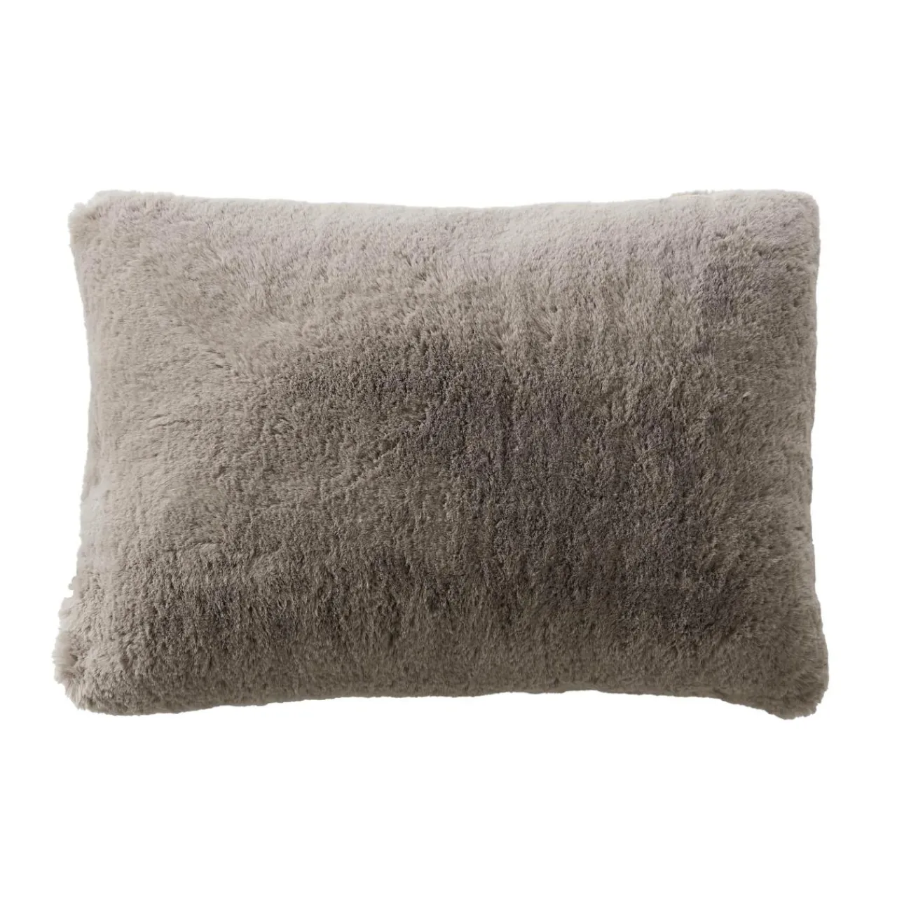 EMINZA Coussin rectangulaire fausse fourrure (40 x 60 cm) Finn Taupe Discount