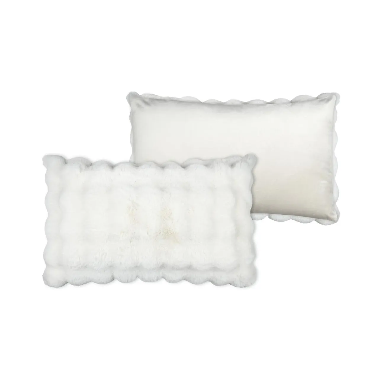 STOF Coussin rectangulaire fausse fourrure (50 x 80 cm) Nebraska Ecru Online