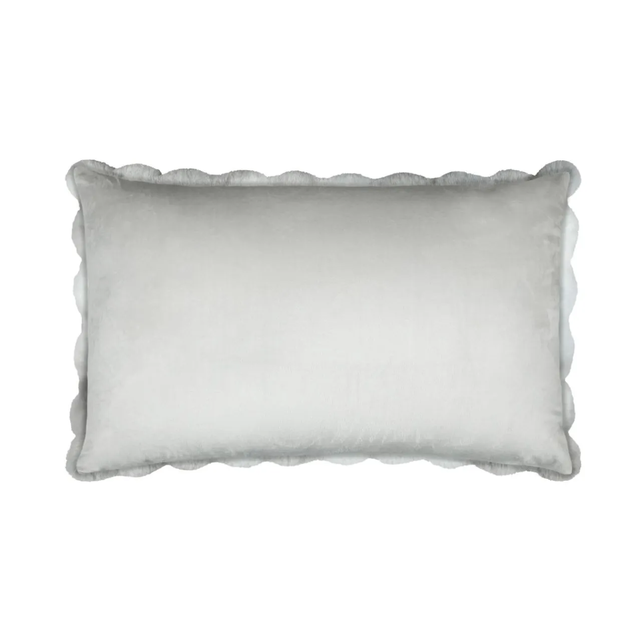 STOF Coussin rectangulaire fausse fourrure (50 x 80 cm) Nebraska perle Gris Hot