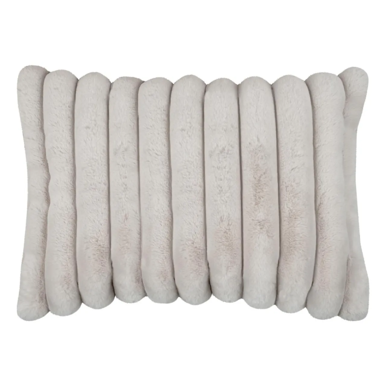STOF Coussin rectangulaire fausse fourrure (50 x 80 cm) Polary Beige New