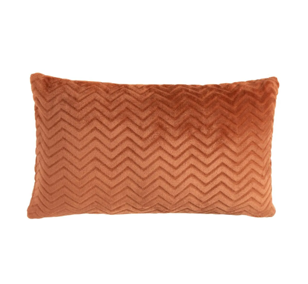 EMINZA Coussin rectangulaire flanelle (40 x 60 cm) Zag Cuivre Sale