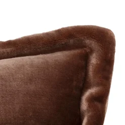 Atmosphera, cru017dateur d'intu017drieur Coussin rectangulaire flanelle (38 x 58 cm) Cuddly Marron Discount