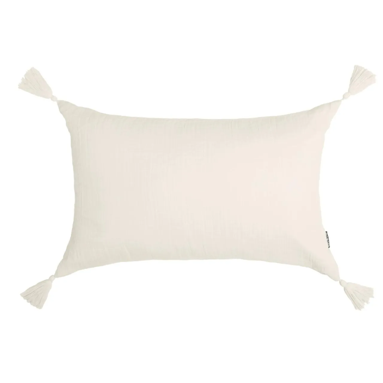EMINZA Coussin rectangulaire gaze de coton (40 x 60 cm) Gaïa pampa Beige Online
