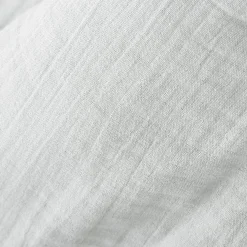 EMINZA Coussin rectangulaire gaze de coton (40 x 60 cm) Gaïa Gris nuage Gris clair Outlet
