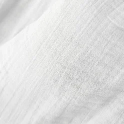 EMINZA Coussin rectangulaire gaze de coton (40 x 60 cm) Gaïa chantilly Blanc Best