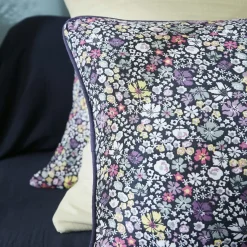 EMINZA Coussin rectangulaire gaze de coton (40 x 60 cm) Elya Violet Best