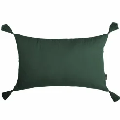 EMINZA Coussin rectangulaire gaze de coton (40 x 60 cm) Gaïa Vert sapin Online