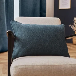 EMINZA Coussin rectangulaire tissé (40 x 60 cm) Alba Bleu Sale