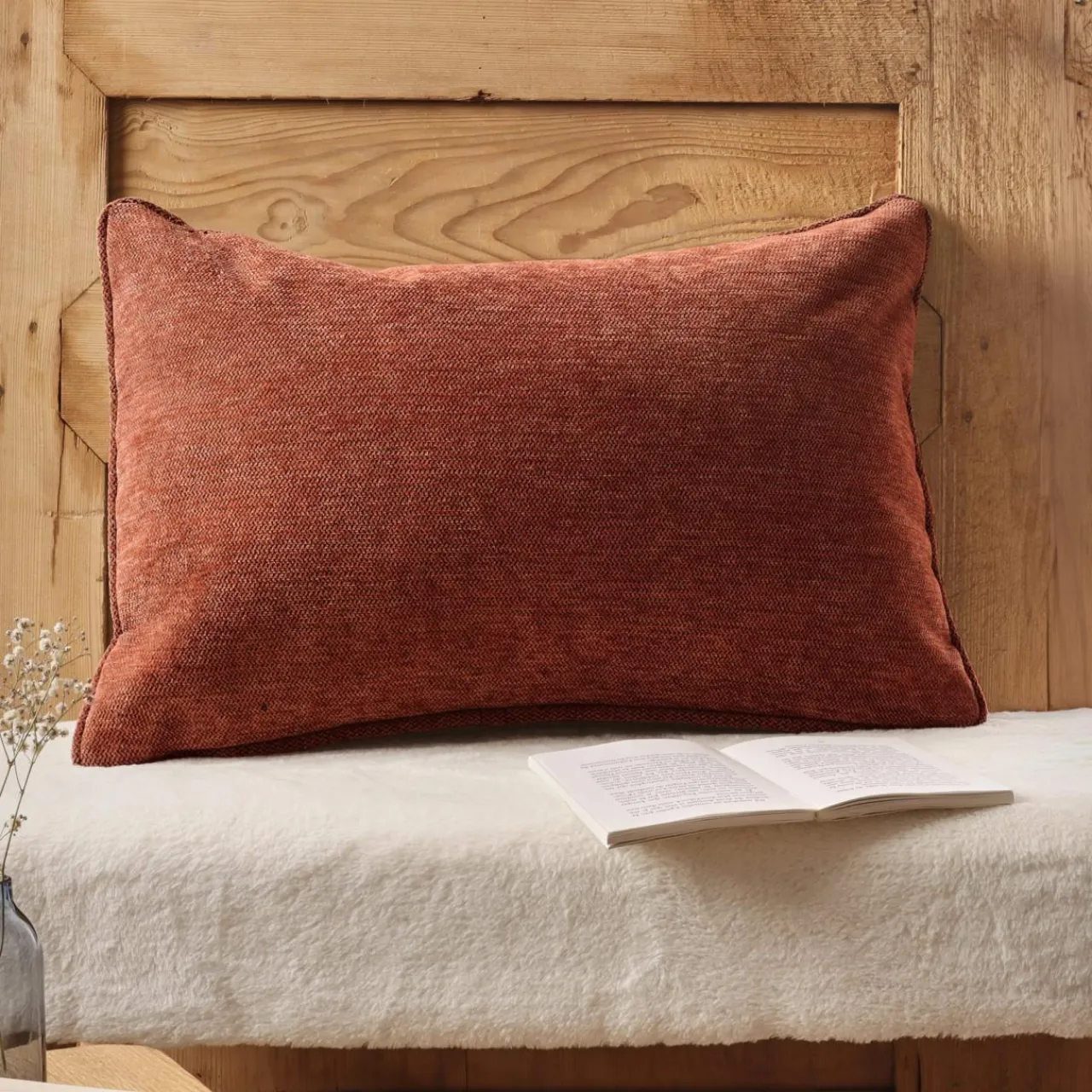 EMINZA Coussin rectangulaire tissé (40 x 60 cm) Magnus Terracotta Discount