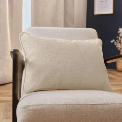 EMINZA Coussin rectangulaire tissé (40 x 60 cm) Alba grège Beige Discount