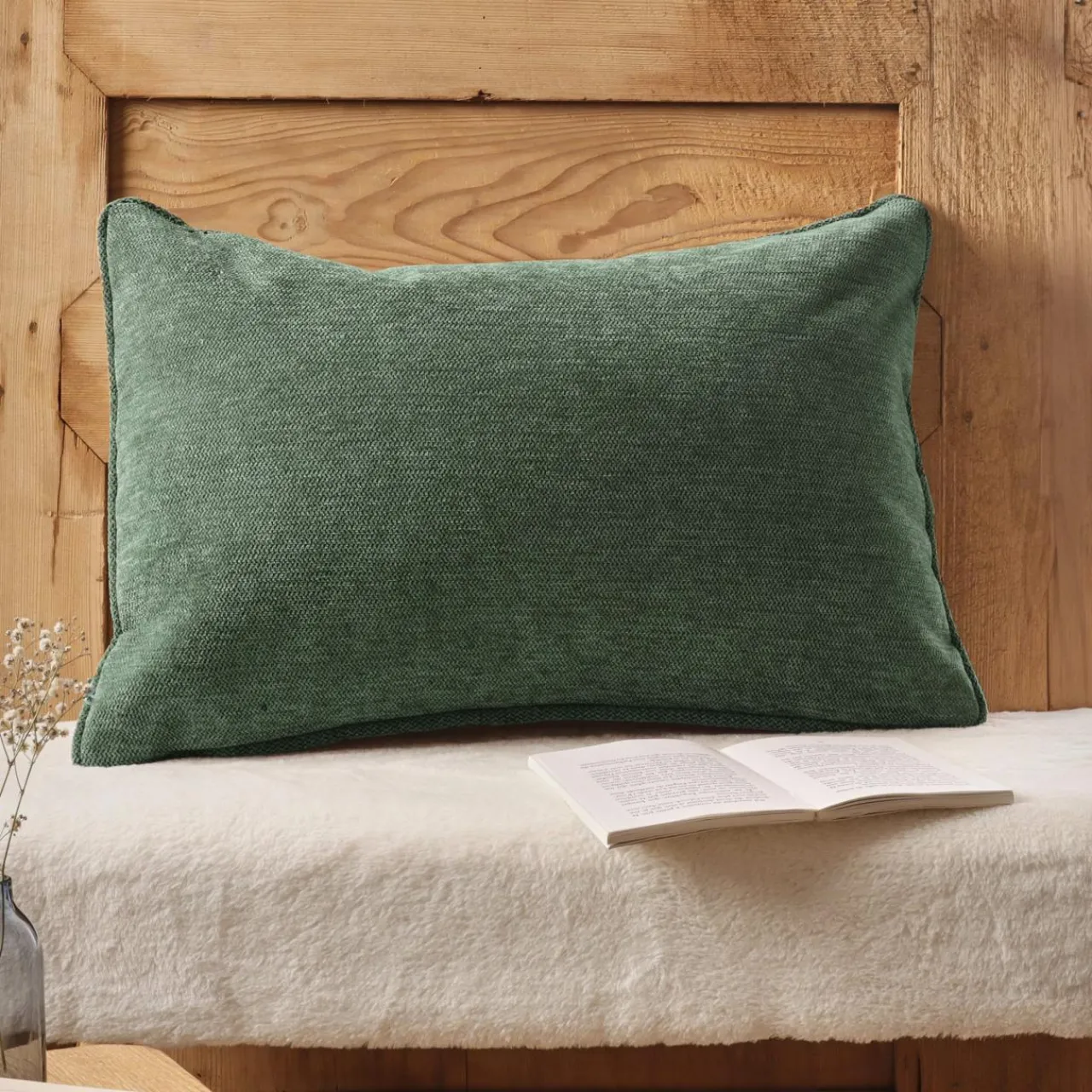 EMINZA Coussin rectangulaire tissé (40 x 60 cm) Magnus Vert romarin Best