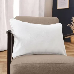 EMINZA Coussin rectangulaire tissé (40 x 60 cm) Alba perle Blanc Clearance