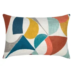 STOF Coussin rectangulaire tufté (40 x 60 cm) Blokken Multicolore Discount