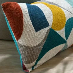 STOF Coussin rectangulaire tufté (40 x 60 cm) Blokken Multicolore Discount