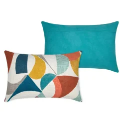 STOF Coussin rectangulaire tufté (40 x 60 cm) Blokken Multicolore Discount